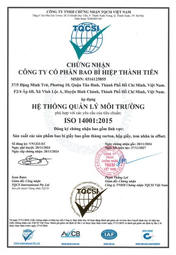 Chứng nhận 2